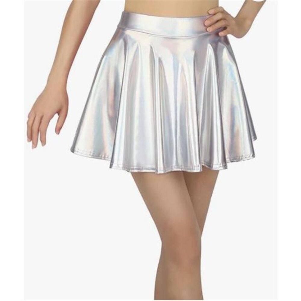NEW- HDE Metallic Skater Skort- Youth Girls 8